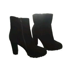 ALDO Aurellane Black Block Heel Ankle Boot | Women’s Size 8.5
